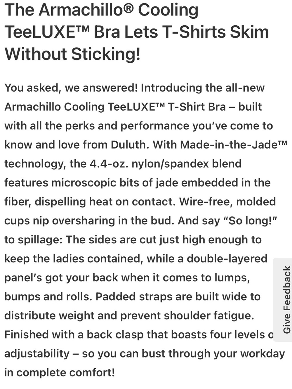 Armachillo TeeLUXE Bra 34C - Picture 7 of 9